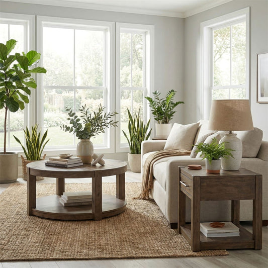 Broadmore - Optional 3 Piece Set - Cobblestone Brown Table Sets by Liberty Furniture - Walls Furniture & Mattress