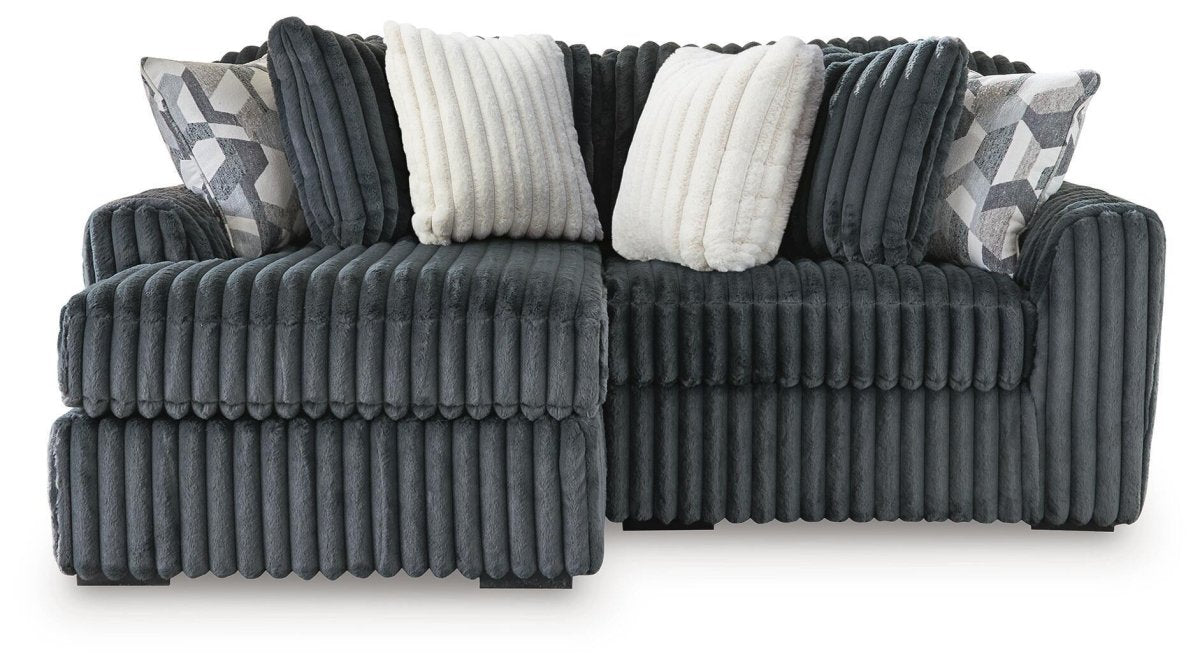 Midnight - Madness - Sectional Stationary Sectionals by Signature Design by Ashley® - Walls Furniture & Mattress