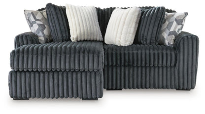 Midnight - Madness - Sectional Stationary Sectionals by Signature Design by Ashley® - Walls Furniture & Mattress