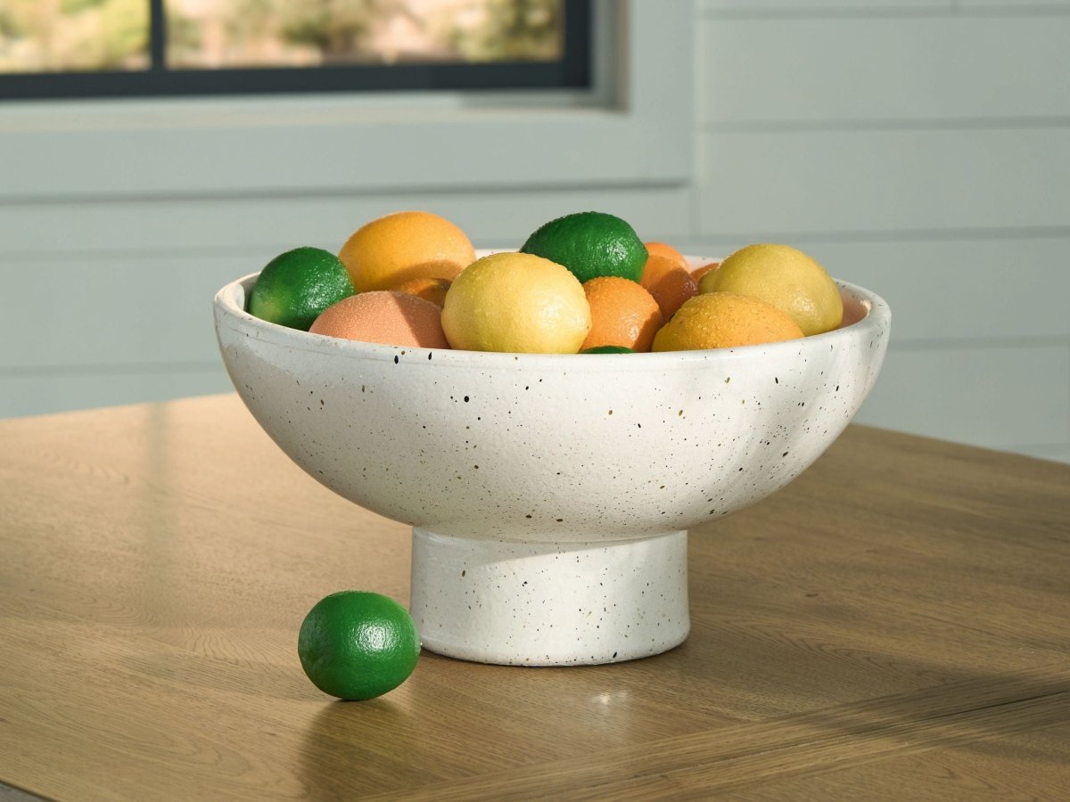 Dallinworth - White / Black - Bowl Plates & Bowls by Signature Design by Ashley® - Walls Furniture & Mattress