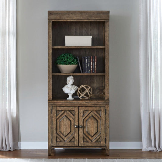 Carolina Park - Bunching Bookcase - Brown Standard Bookcases by Liberty Furniture - Walls Furniture & Mattress