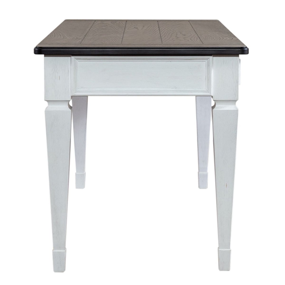 Allyson Park - Writing Desk - Wirebrushed White / Charcoal Writing Desks by Liberty Furniture - Walls Furniture & Mattress