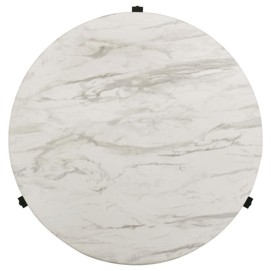 Tandi - Round Faux Marble Table End Tables by CoasterEssence - Walls Furniture & Mattress
