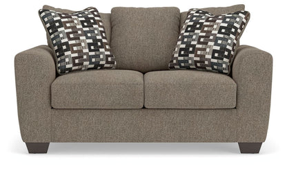 Triston - Peaks - Loveseat - Suede Stationary Loveseats by Benchcraft® - Walls Furniture & Mattress