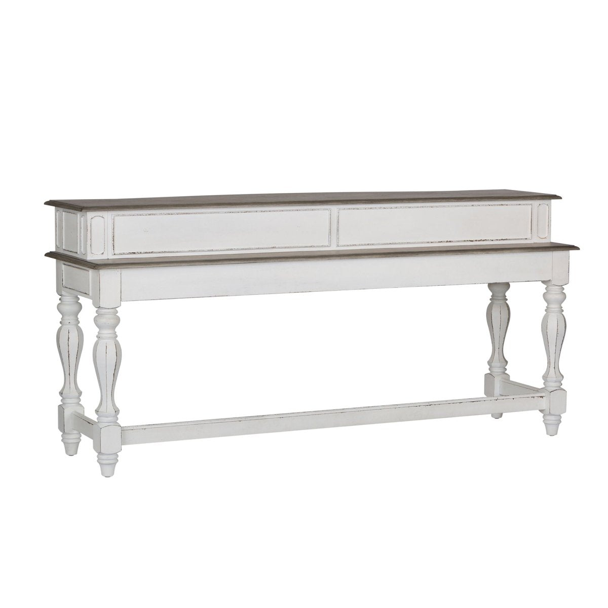 Magnolia Manor - Console Bar Table - White Console Tables by Liberty Furniture - Walls Furniture & Mattress
