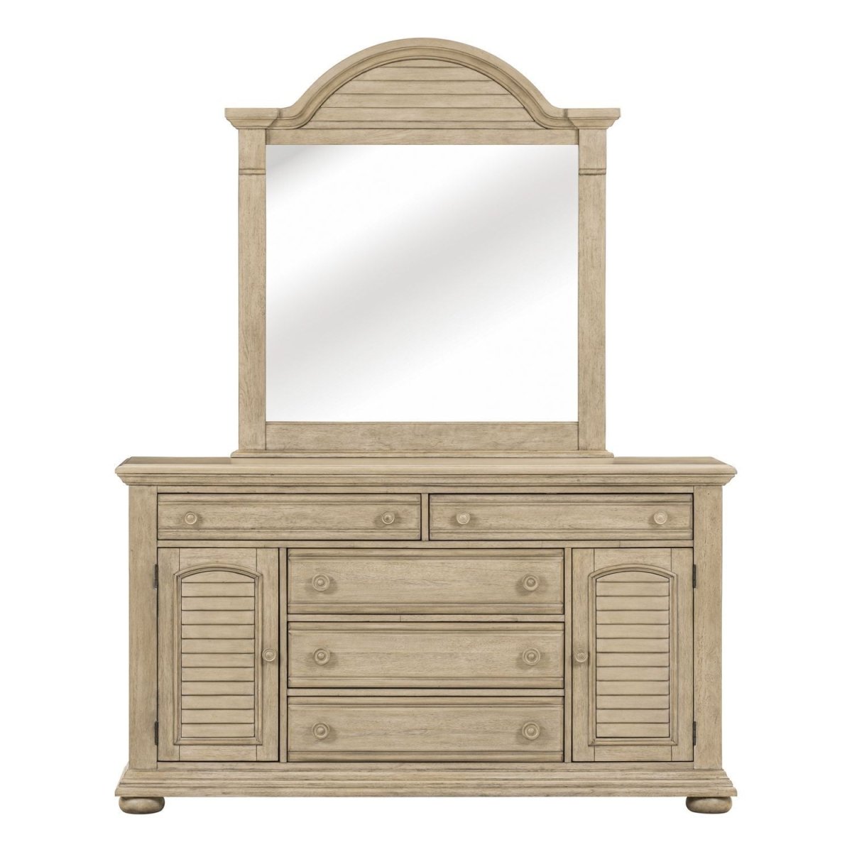 Summer House - Dresser & Mirror - Sand Dune Dresser & Mirror by Liberty Furniture - Walls Furniture & Mattress