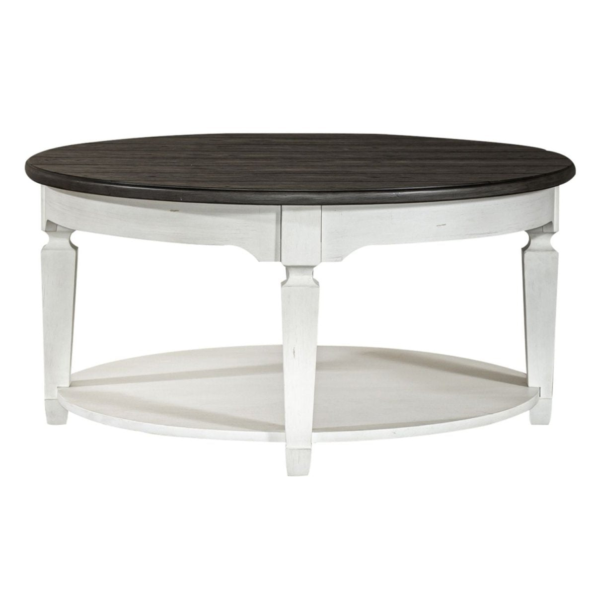 Allyson Park - Round Cocktail Table - White Cocktail Tables by Liberty Furniture - Walls Furniture & Mattress