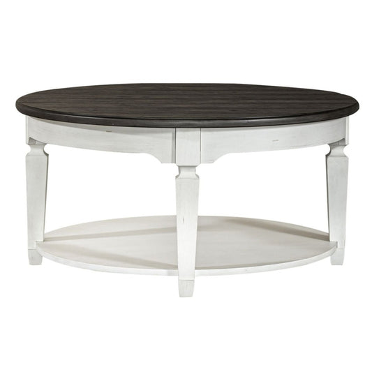 Allyson Park - Round Cocktail Table - White
