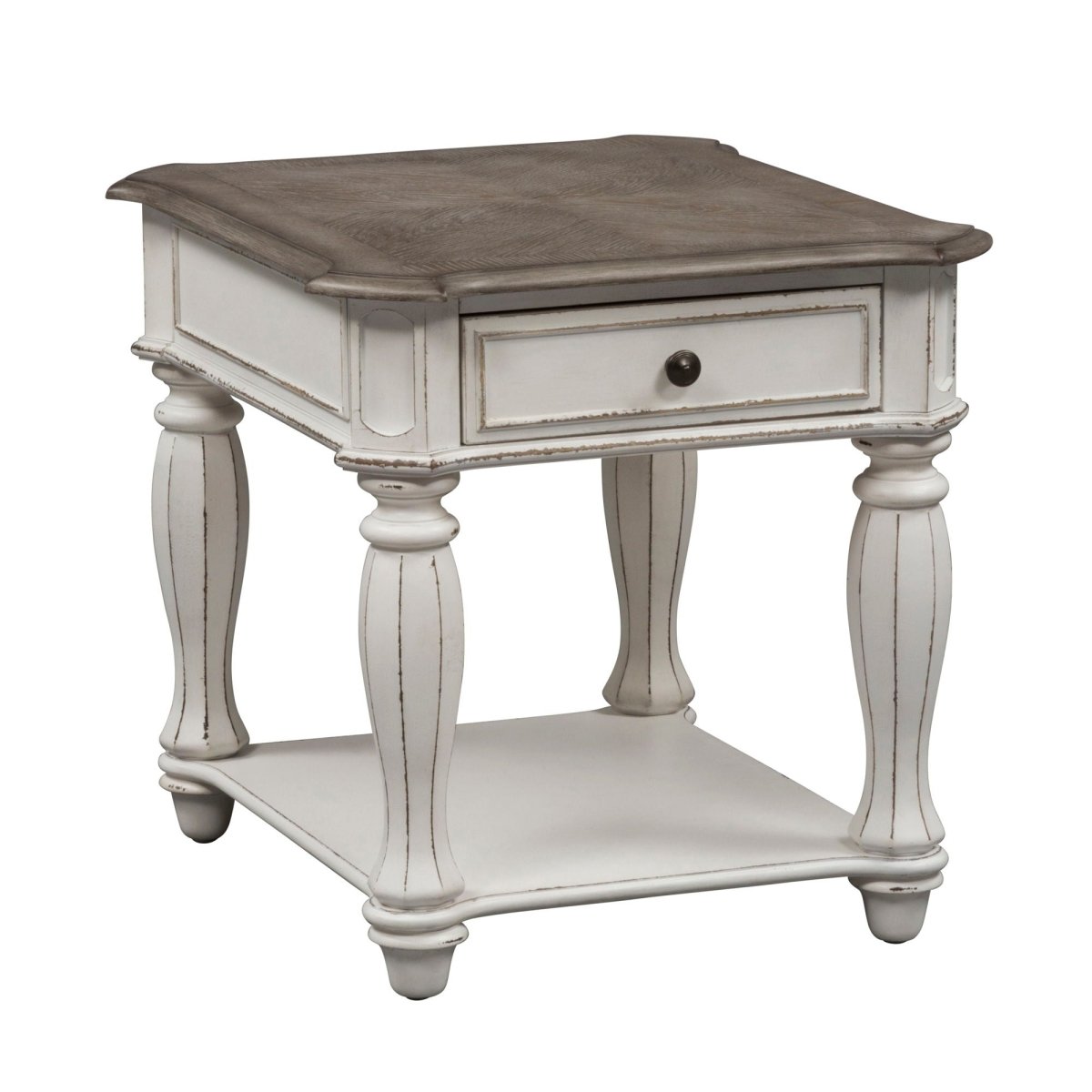 Magnolia Manor - End Table - White End Tables by Liberty Furniture - Walls Furniture & Mattress