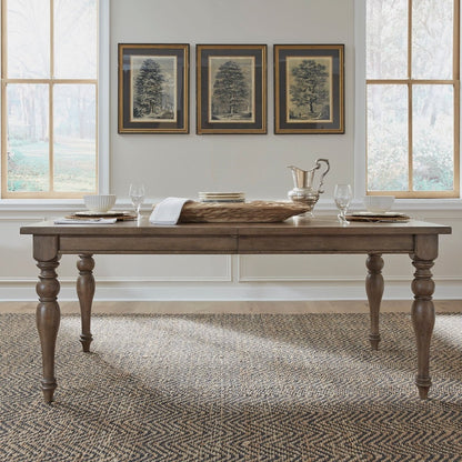 Americana Farmhouse - Wood Rectangular Leg Table - Light Brown Dining Tables by Liberty Furniture - Walls Furniture & Mattress