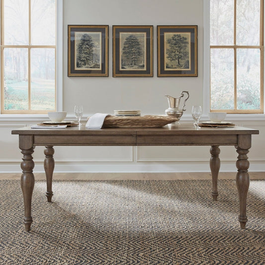 Americana Farmhouse - Wood Rectangular Leg Table - Light Brown Dining Tables by Liberty Furniture - Walls Furniture & Mattress