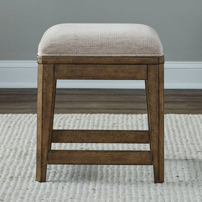 Carolina Park - Upholstered Console Stool - Brown Counter Height (24" - 27") by Liberty Furniture - Walls Furniture & Mattress