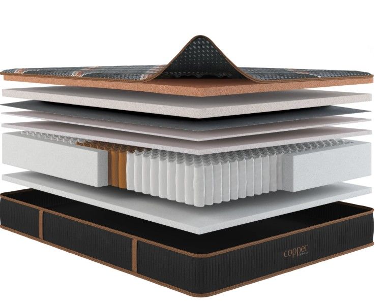 Copper Hybrid Firm Quilted King Mattress Hybrid Mattresses by Spring Air - Walls Furniture & Mattress