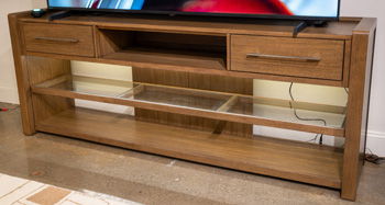Marxmore - Extra Large TV Stand - Brown TV Stands by Signature Design by Ashley® - Walls Furniture & Mattress