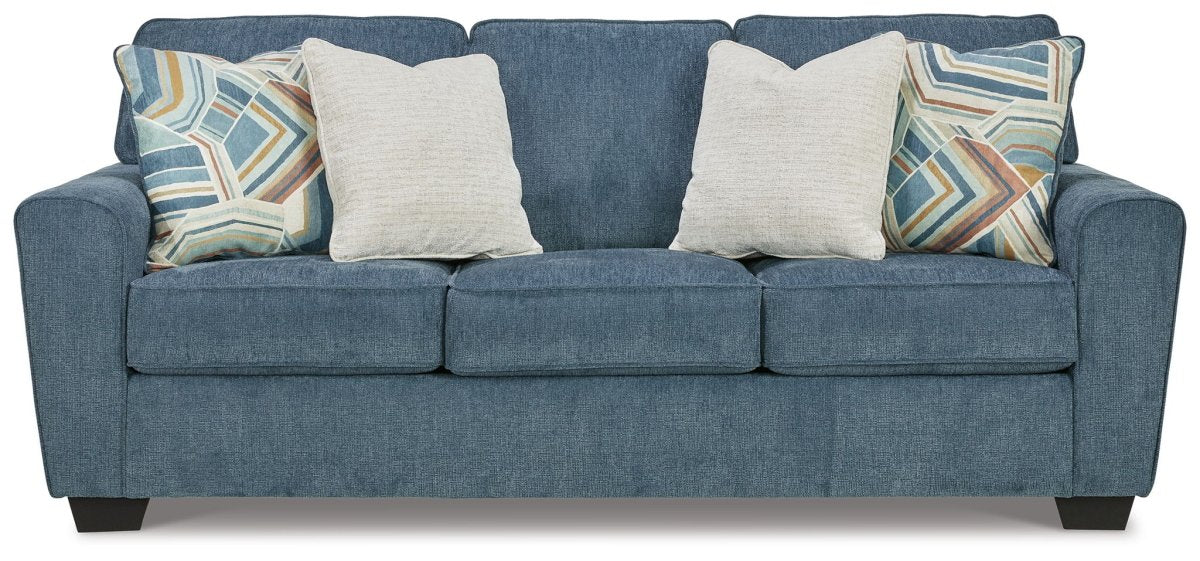 Cashton - Queen Sofa Sleeper - Blue Sleeper Sofas by Signature Design by Ashley® - Walls Furniture & Mattress