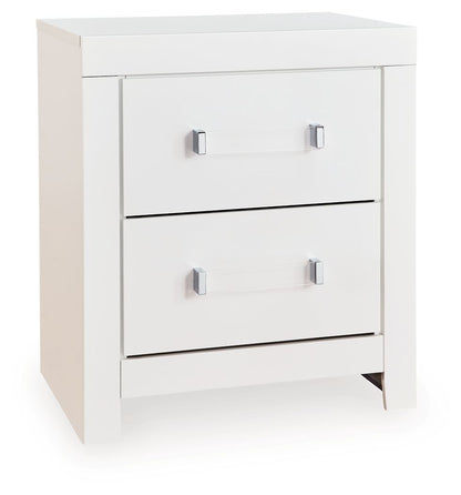 Maeling - Two Drawer Night Stand Accent Nightstands by Signature Design by Ashley® - Walls Furniture & Mattress