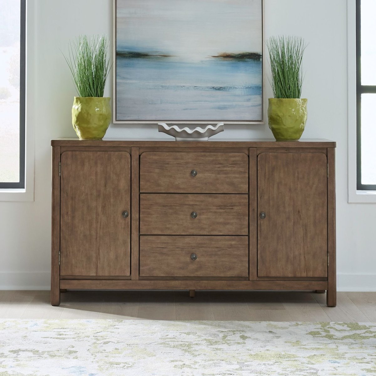 Harmony - Server - Brownstone Servers by Liberty Furniture - Walls Furniture & Mattress