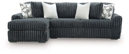 Midnight - Madness - Sectional Stationary Sectionals by Signature Design by Ashley® - Walls Furniture & Mattress