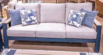 East Beach - Blue - Sofa With Cushion Sofas by Signature Design by Ashley® - Walls Furniture & Mattress