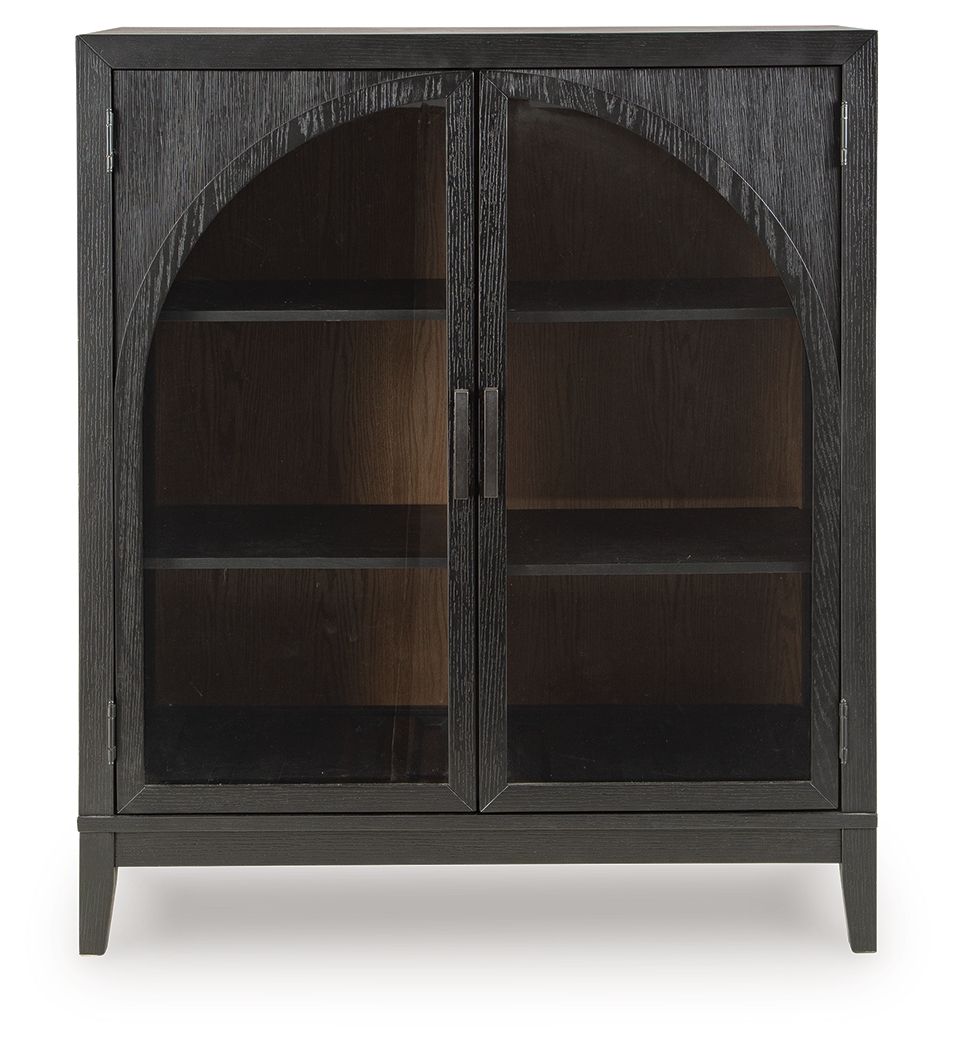Armenleigh - Black / Brown - Bar Cabinet Wine Cabinets by Signature Design by Ashley® - Walls Furniture & Mattress