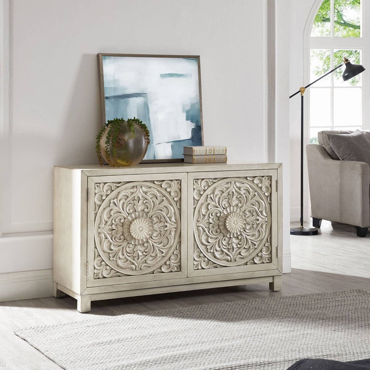 Sundance - 2 Door Accent Cabinet - White Accent Cabinets by Liberty Furniture - Walls Furniture & Mattress