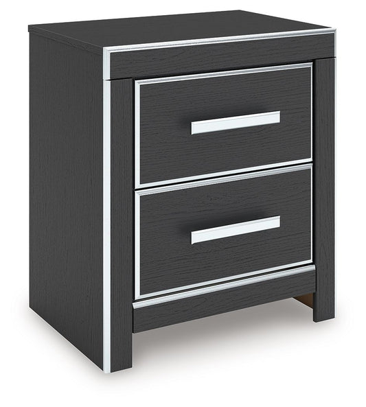 Zuraleus - Two Drawer Night Stand Nightstands w/ Charging Stations by Signature Design by Ashley® - Walls Furniture & Mattress