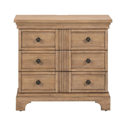 Haven Hills - Bedside Chest With Charging Station - Camel Beige Bedside Chests by Liberty Furniture - Walls Furniture & Mattress