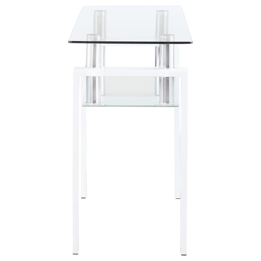 Dyer - 1 - Shelf Rectangular Glass Top Table End Tables by CoasterEveryday - Walls Furniture & Mattress