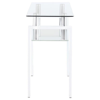Dyer - 1 - Shelf Rectangular Glass Top Table End Tables by CoasterEveryday - Walls Furniture & Mattress