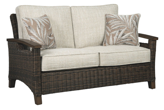 Paradise Trail - Medium Brown - Loveseat w/Cushion