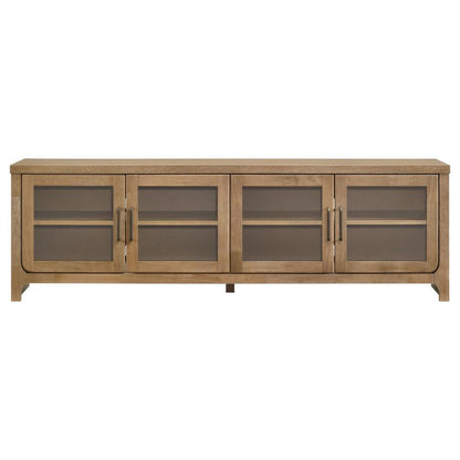 Brenham - 79" 4 - Door TV Stand Media Console - Washed Oak TV Stands by Coaster Fine Furniture - Walls Furniture & Mattress