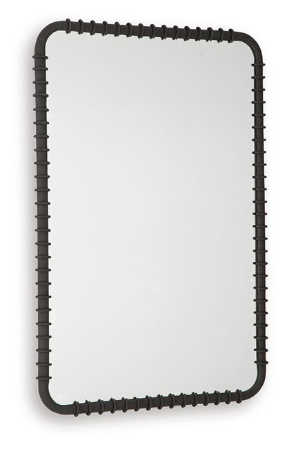 Judlow - Black - Accent Mirror Accent Mirrors by Signature Design by Ashley® - Walls Furniture & Mattress