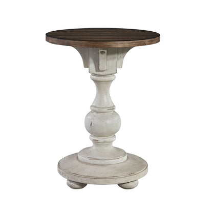 Morgan Creek - Chair Side Table - White Chair Side Tables by Liberty Furniture - Walls Furniture & Mattress