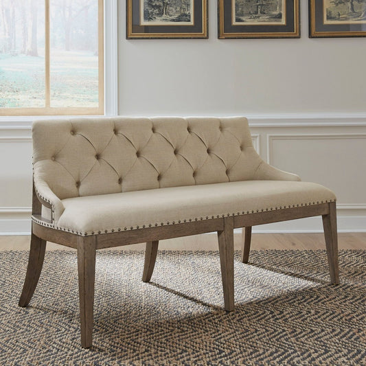 Americana Farmhouse - Upholstered Shelter Dining Bench Dining Benches by Liberty Furniture - Walls Furniture & Mattress