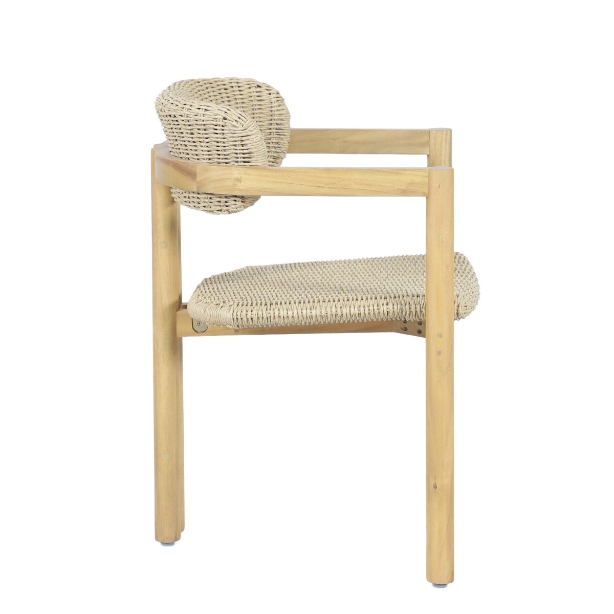 Sedona - Wood And Wicker Patio Dining Chair (Set of 2) - Natural / Brown Chair Sets by New Classic - Walls Furniture & Mattress