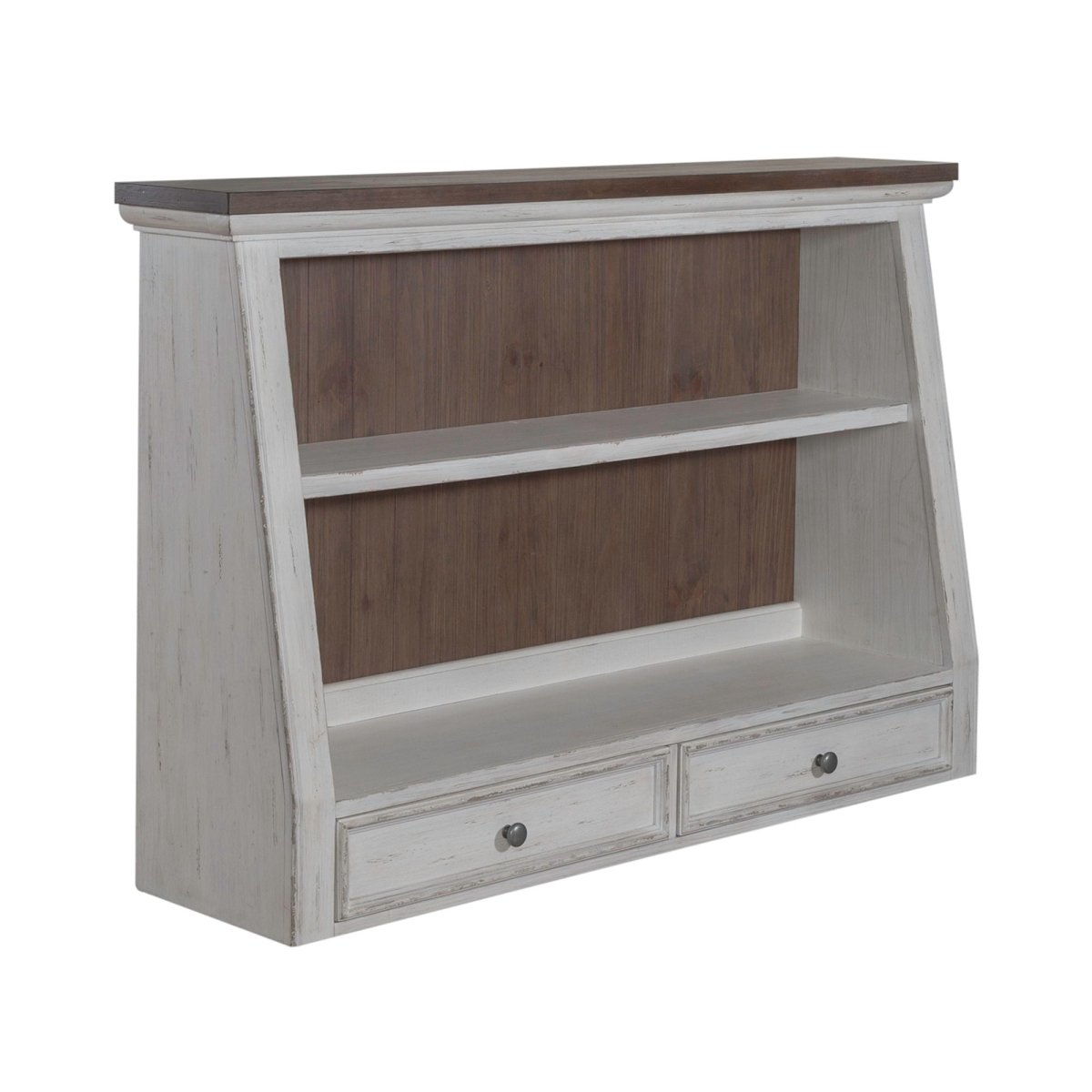 River Place - Angled Server Hutch - White Hutches by Liberty Furniture - Walls Furniture & Mattress