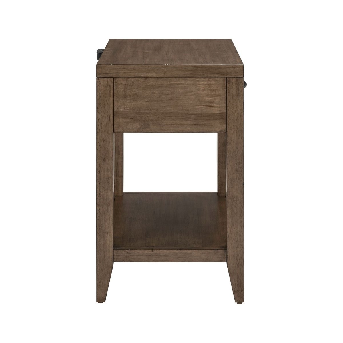Shaker Lakes - Open Nightstand With Charging Station - Brown Nightstands w/ Charging Stations by Liberty Furniture - Walls Furniture & Mattress