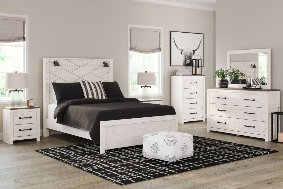 Gerridan - Panel Bedroom Set With Sconces 6 Piece Bedroom Sets by Signature Design by Ashley® - Walls Furniture & Mattress