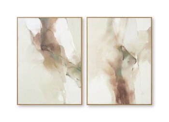 Brettwarth - Wall Art Set (Set of 2) - Green / Blue / Yellow Canvas Art Sets by Signature Design by Ashley® - Walls Furniture & Mattress