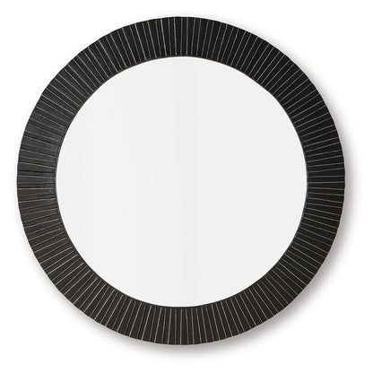 Ozias - Black - Accent Mirror Accent Mirrors by Signature Design by Ashley® - Walls Furniture & Mattress