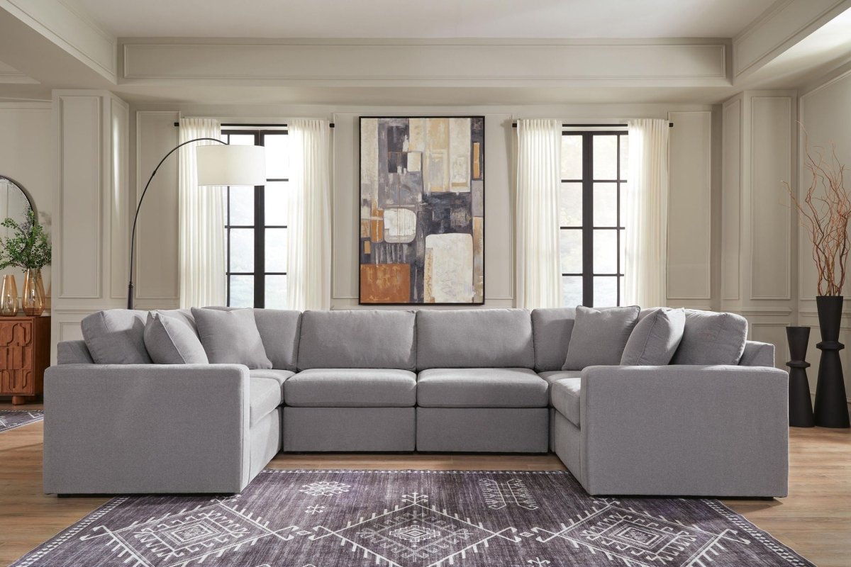 Modmax - Sectional - Granite Stationary Sectionals by Signature Design by Ashley® - Walls Furniture & Mattress