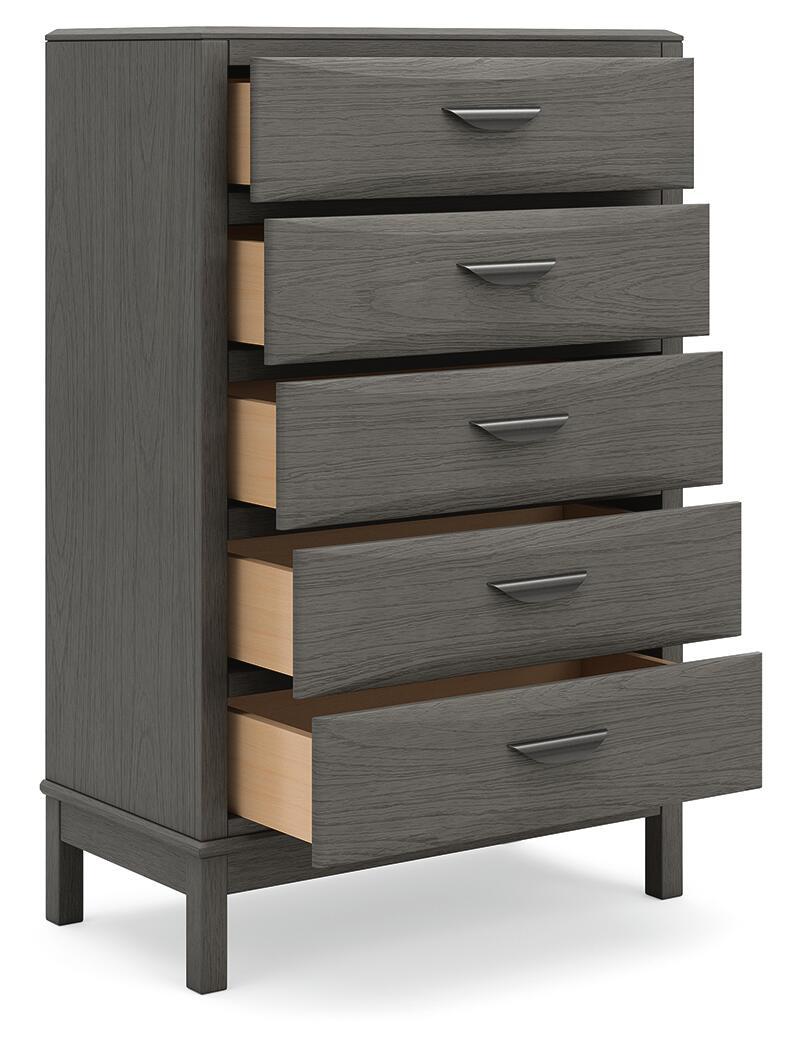 Mazing - Five Drawer Chest - Gray Accent Chests by Signature Design by Ashley® - Walls Furniture & Mattress