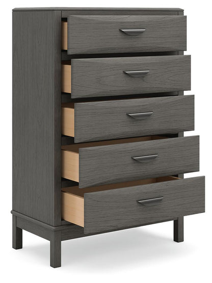 Mazing - Five Drawer Chest - Gray Accent Chests by Signature Design by Ashley® - Walls Furniture & Mattress