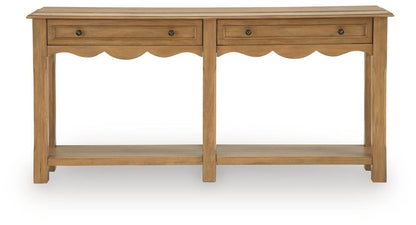 Whitmund - Console Sofa Table - Light Brown Console Tables by Signature Design by Ashley® - Walls Furniture & Mattress