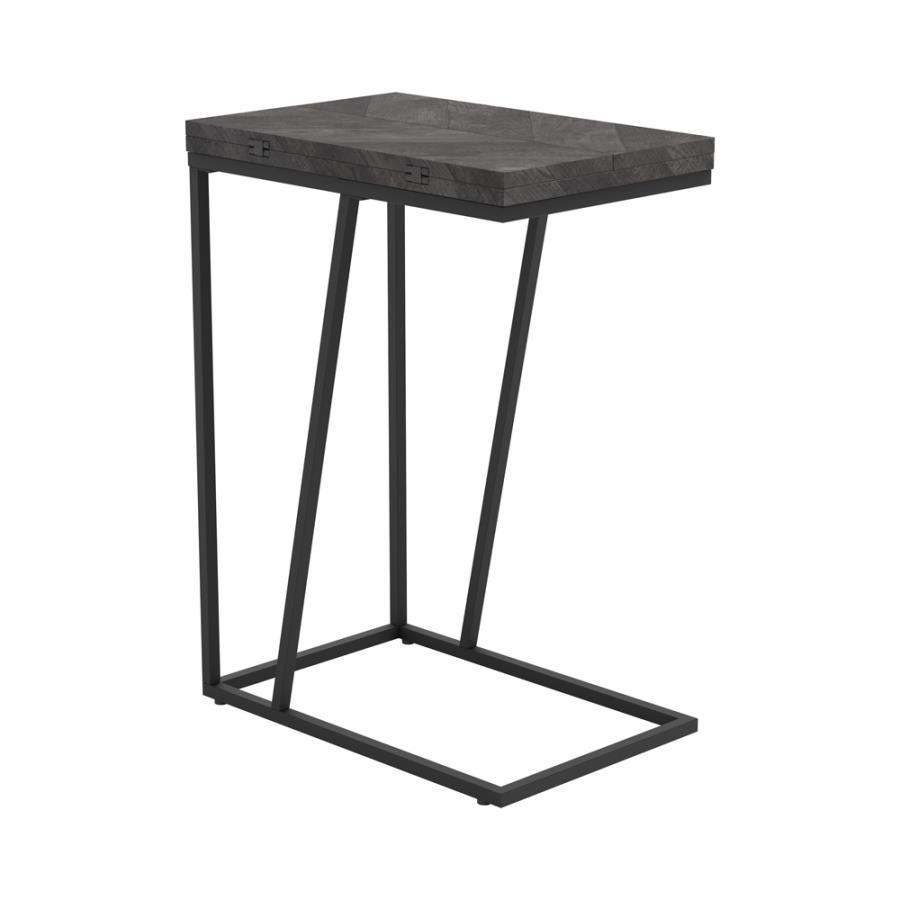 Carly - Expandable Engineered Wood C - Shaped Side Table Side Tables by CoasterEveryday - Walls Furniture & Mattress