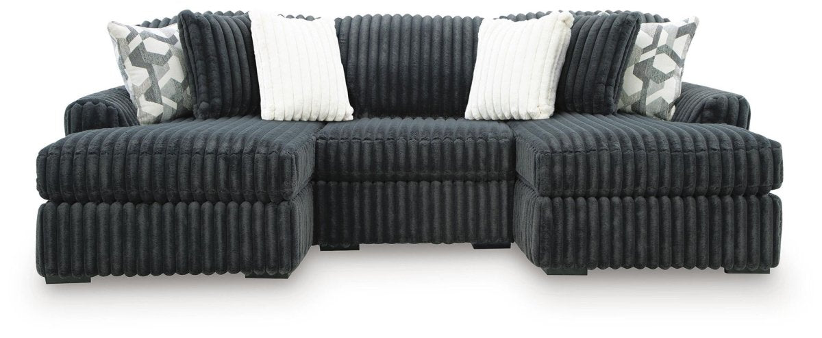 Midnight - Madness - Sectional Stationary Sectionals by Signature Design by Ashley® - Walls Furniture & Mattress