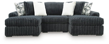 Midnight - Madness - Sectional Stationary Sectionals by Signature Design by Ashley® - Walls Furniture & Mattress