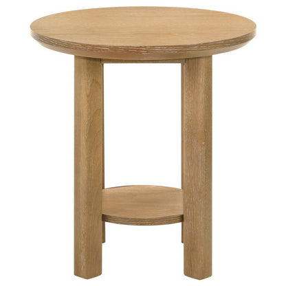 Ottowa - Round Wood Coffee Table Set Table Sets by Coaster Fine Furniture - Walls Furniture & Mattress