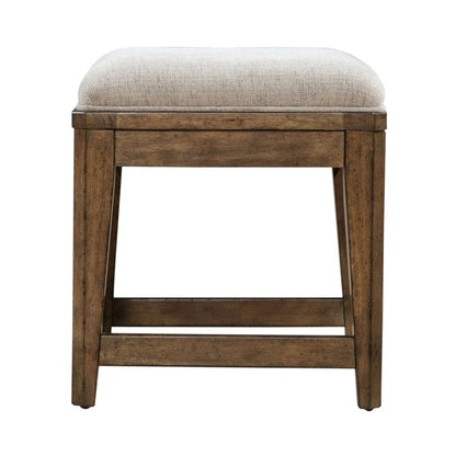 Carolina Park - Upholstered Console Stool - Brown Counter Height (24" - 27") by Liberty Furniture - Walls Furniture & Mattress