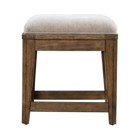 Carolina Park - Upholstered Console Stool - Brown Counter Height (24" - 27") by Liberty Furniture - Walls Furniture & Mattress